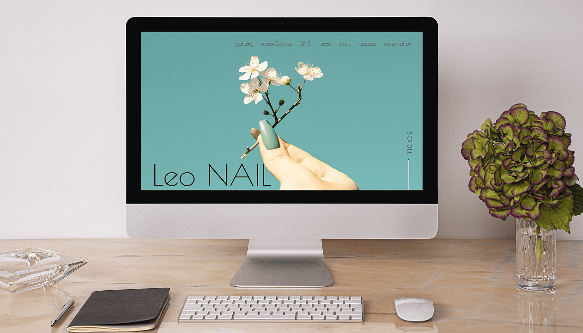 LeoNAILサイトモックアップ